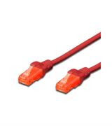 CAVO PATCH CAT 6 U/UTP RAME 0,5 MT ROSSO AWG 26/7 CU