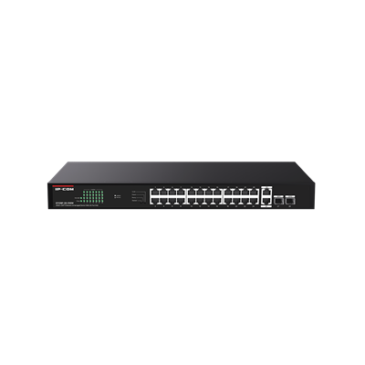 Switch UNMANAGED IP-COM 26P GE + 2P SFP con 24P POE 230W
