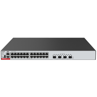 SWITCH MAN. L3 RUIJIE 24P GIBABIT - 4SFP+ 10GE Rack