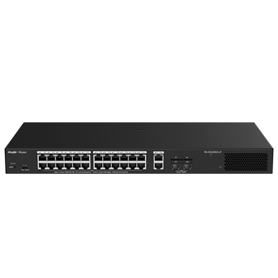 Switch CLOUD SMART MAN. REYEE 24PGe PoE+ 2xRJ45/SFP 250W P.B