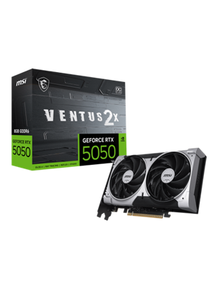 SVGA MSI RTX5050 8GBDDR6 VENTUS 2X OC PCIe Gen 5x16 128-bit