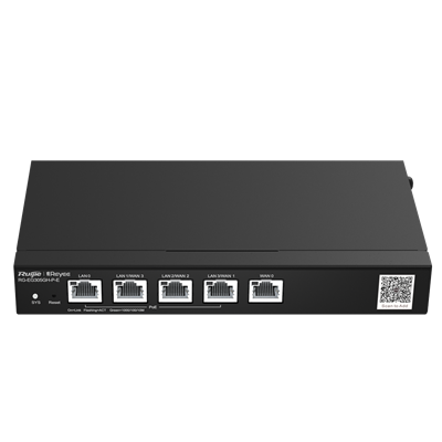 Reyee Cloud Router PoE 5xGE 60W 300 utenti simultanei, VPN,