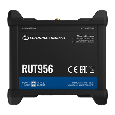 ROUTER TELTONIKA 4G DUAL SIM RUT956(LTE)Cat4 WI-FI INDUSTR.