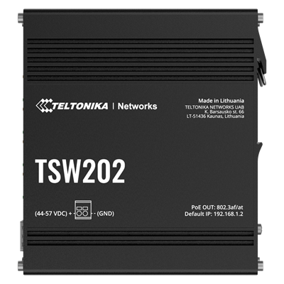 Switch Managed Ind. TELTONIKA TSW202 8P.GE(8P.POE) +2 SFP