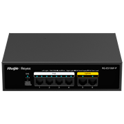 Switch REYEE 6P 10/100 PoE+ (4P PoE+ 802.3af/at + 2P UPLINK)