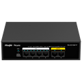 Switch REYEE 6P 10/100 PoE+ (4P PoE+ 802.3af/at + 2P UPLINK)