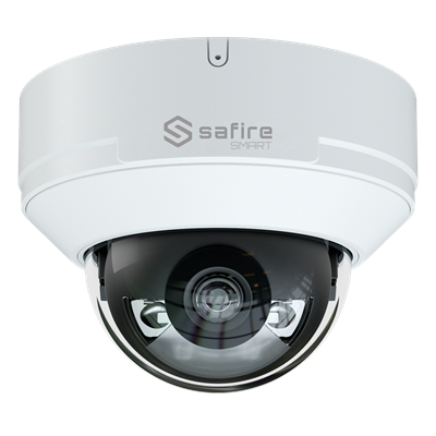 TELEC.IP DOME SAFIRE E1 con AI 6MPX 2.8mm IR e LUCE B. 50mt